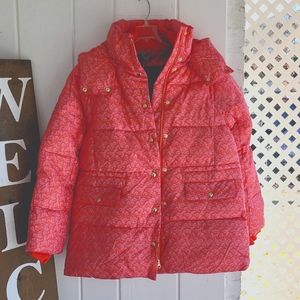 Brand new JCrew chateau puffer coat in Liberty® Toutouayette fabric